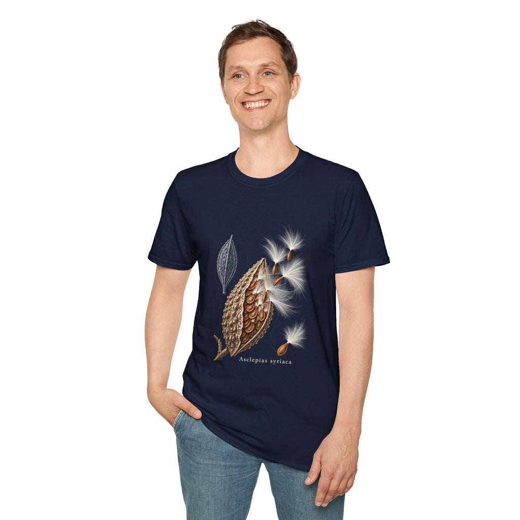 Common Milkweed Seedpod Botanical T-Shirt
