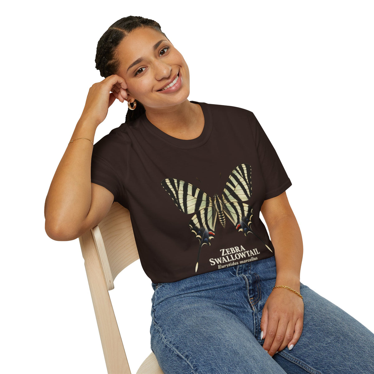 Zebra Swallowtail Butterfly Study T-Shirt