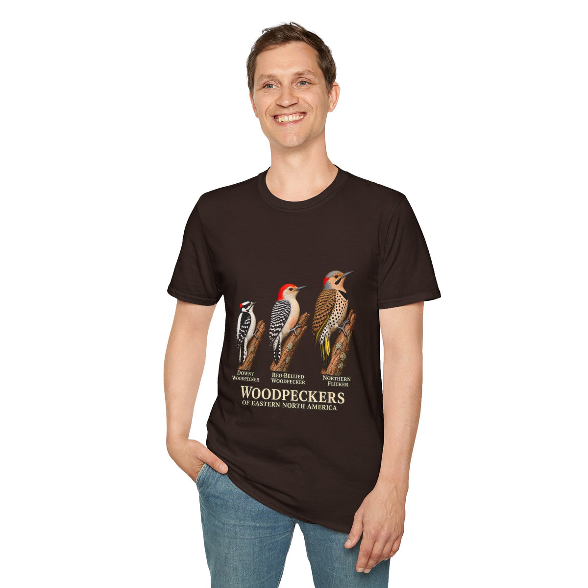 Eastern Woodpeckers Natural History T-Shirt