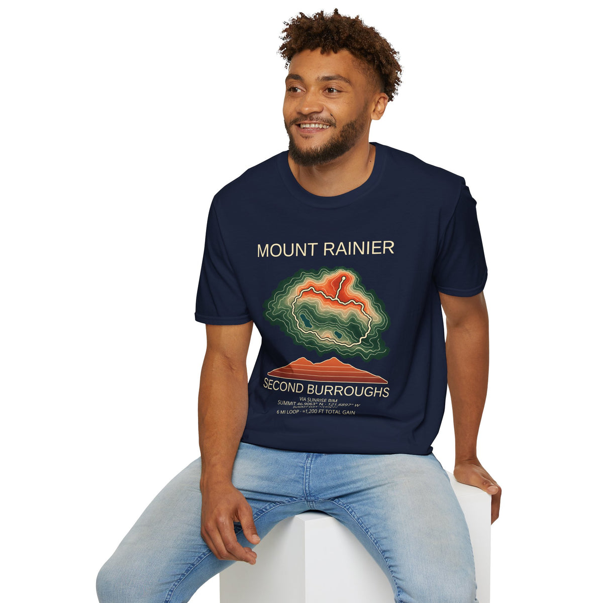 Second Burroughs Hiking T-Shirt | Mount Rainier