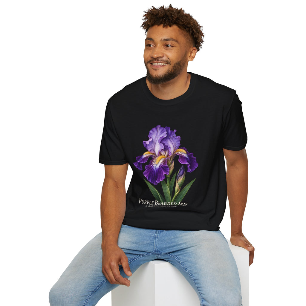 Purple Bearded Iris Botanical T-Shirt