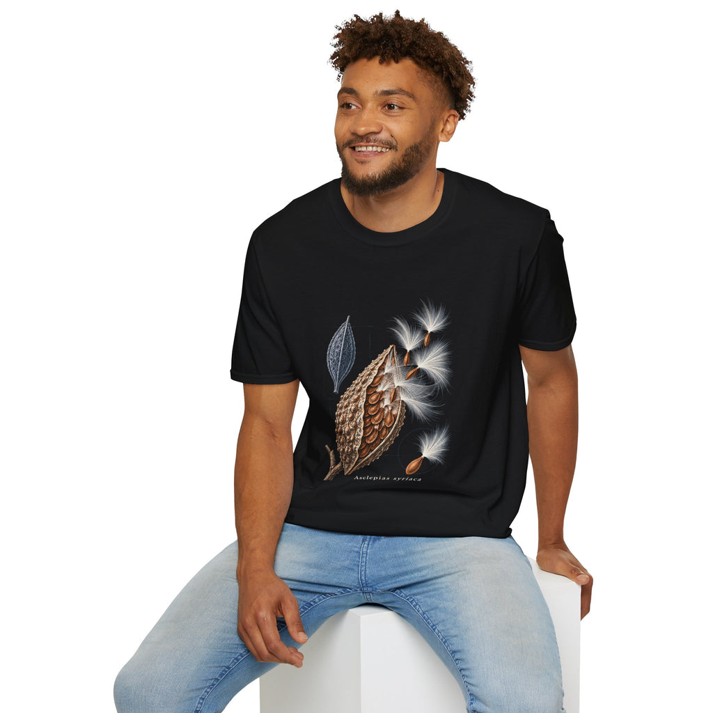 Common Milkweed Seedpod Botanical T-Shirt