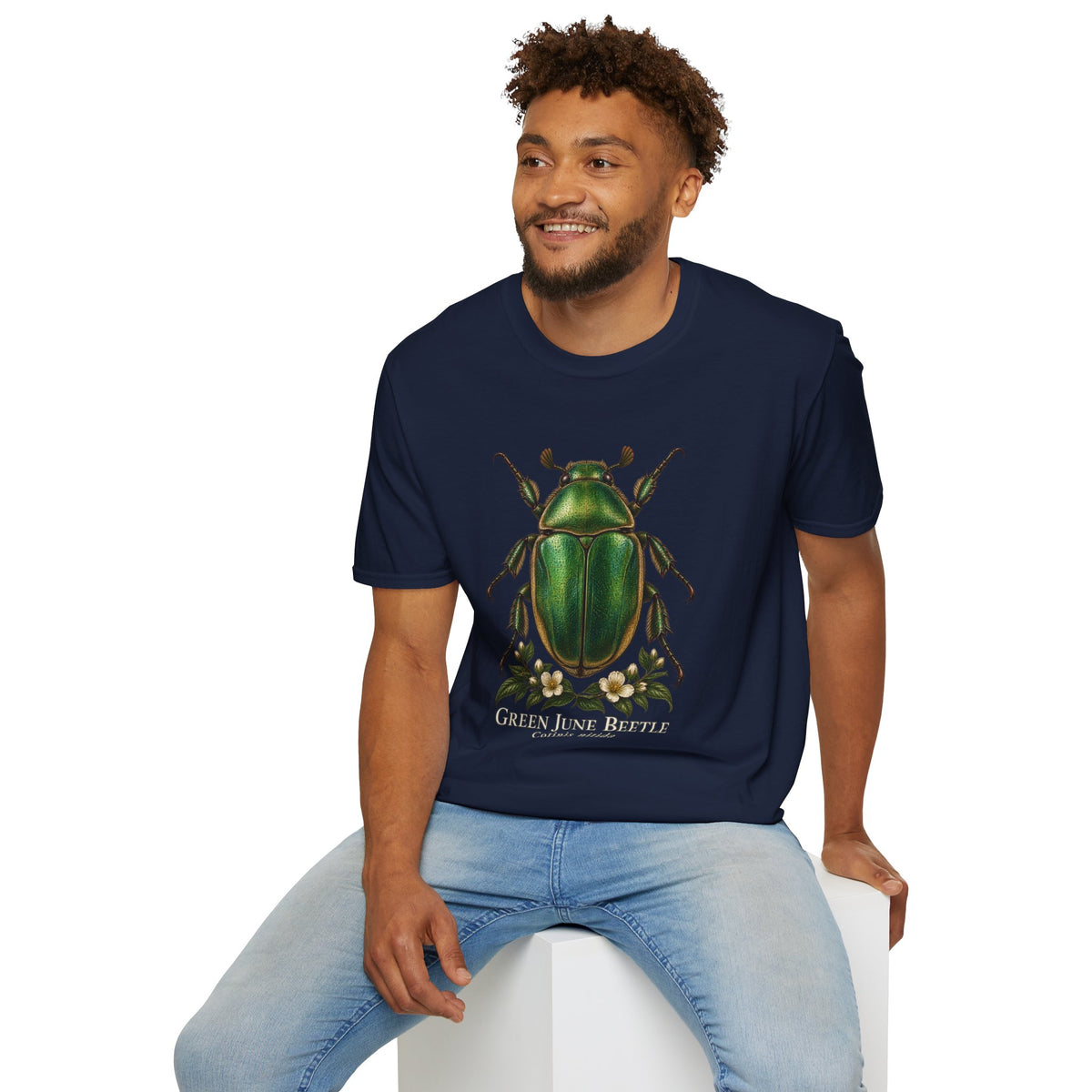Green June Beetle Entomology T-Shirt