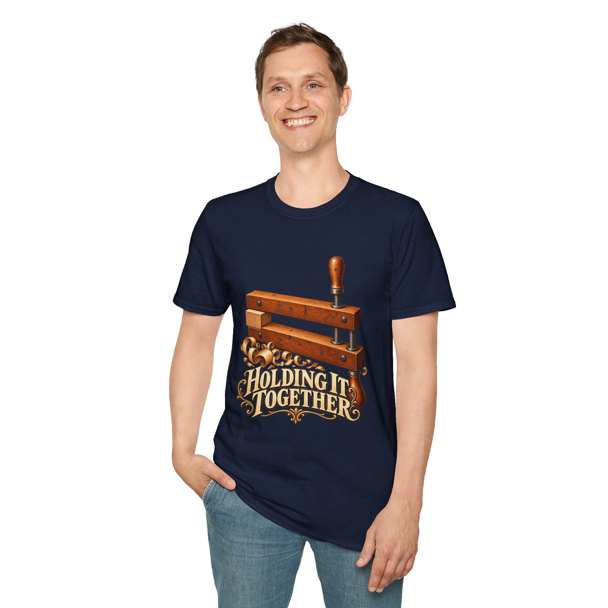 Holding It Together Handscrew Clamp Woodworking T-Shirt