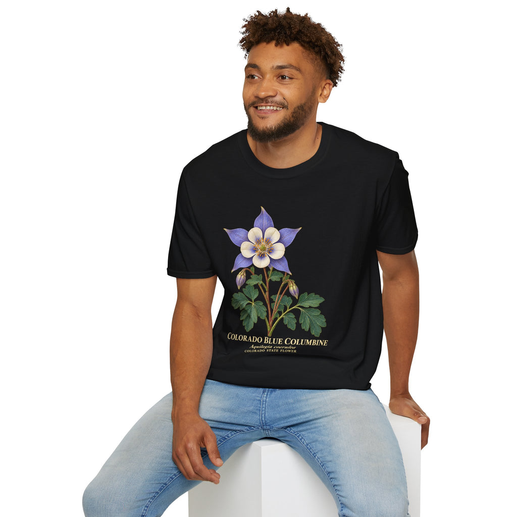 Colorado Blue Columbine State Flower T-Shirt