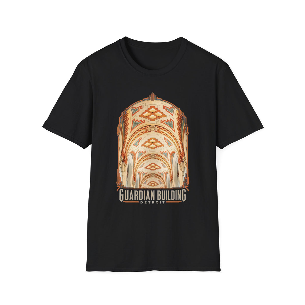 Guardian Building Detroit Architectural T-Shirt