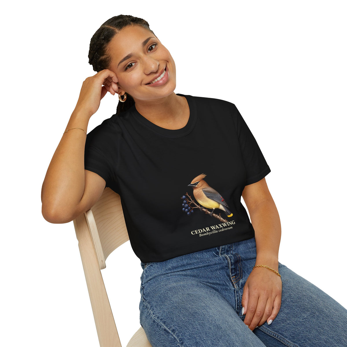 Cedar Waxwing Birdwatching T-Shirt