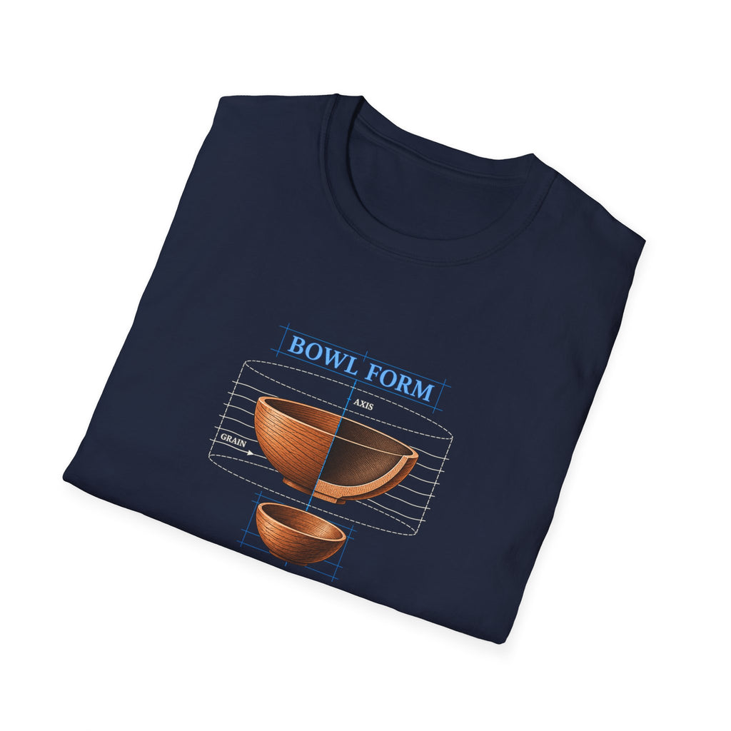 Bowl Form Roundabout Thinking Woodturning T-Shirt