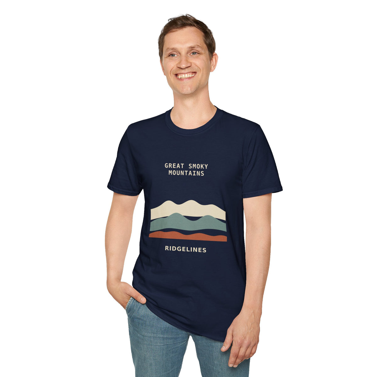 Great Smoky Mountains Ridgelines Graphic T-Shirt
