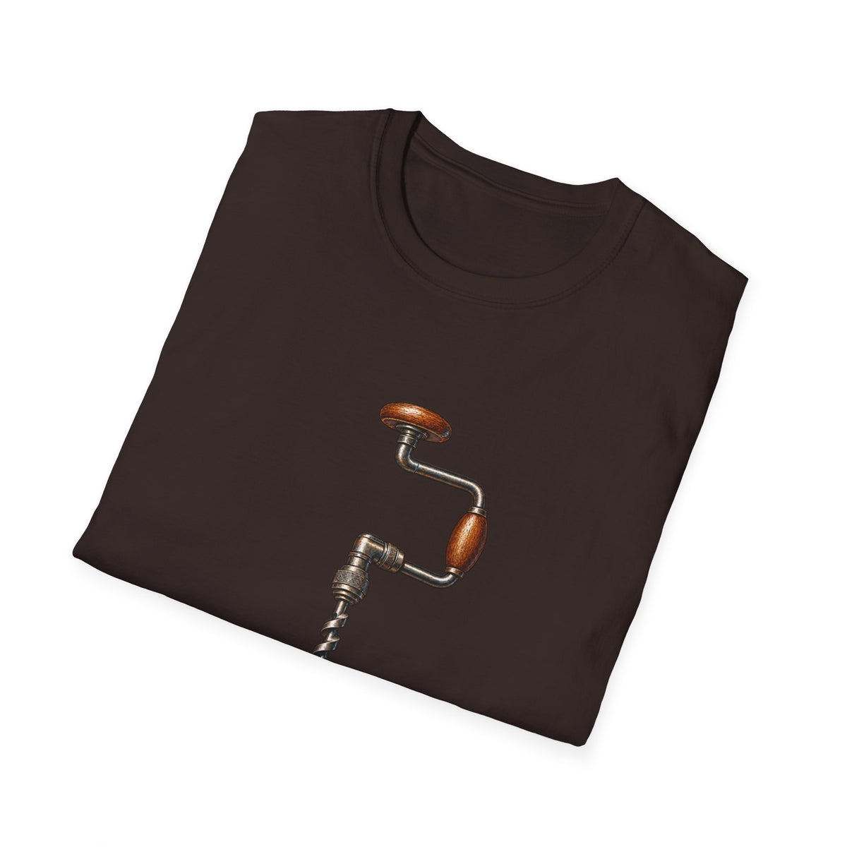Brace and Bit Hand Drill Woodworking T-Shirt