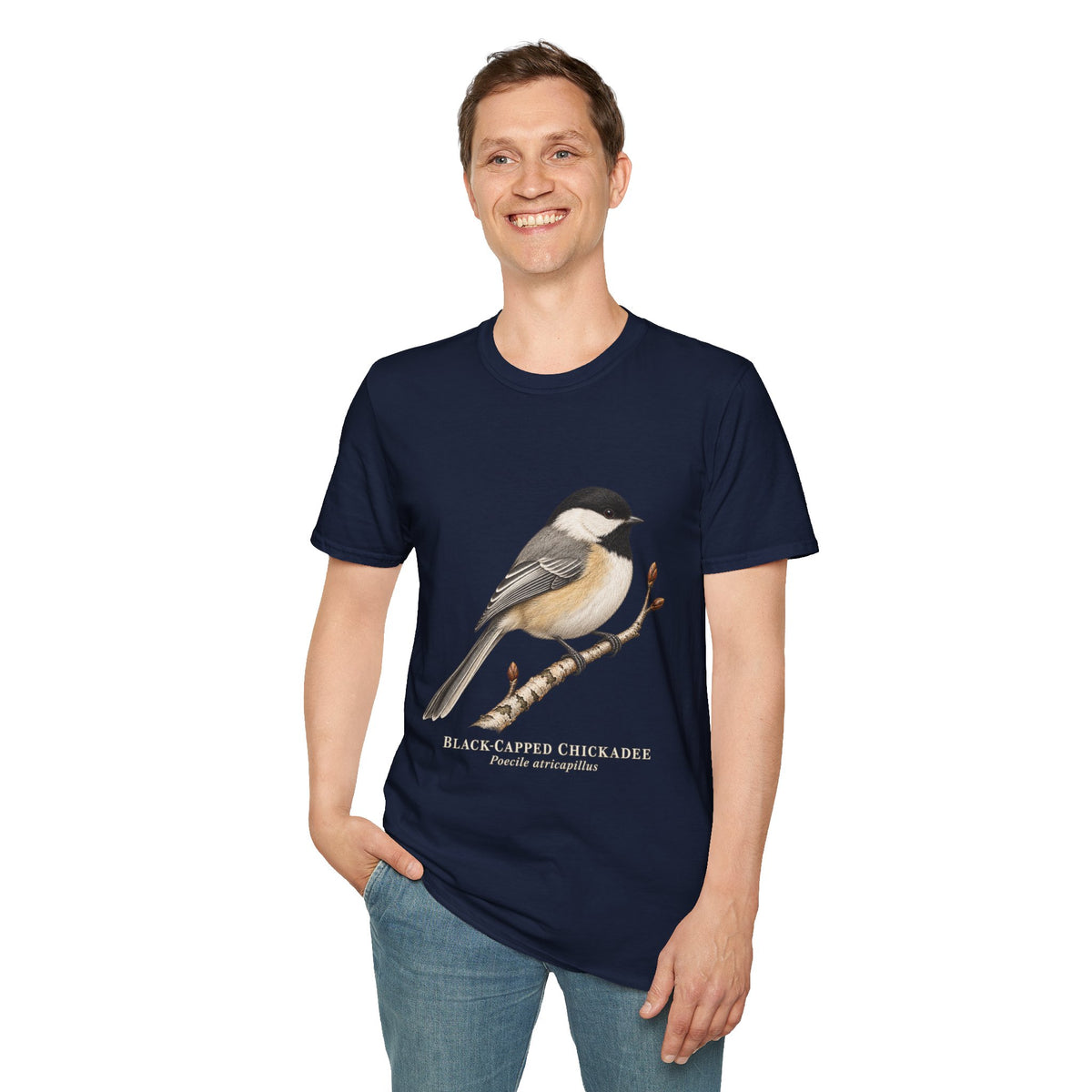 Black-capped Chickadee Birdwatching T-Shirt
