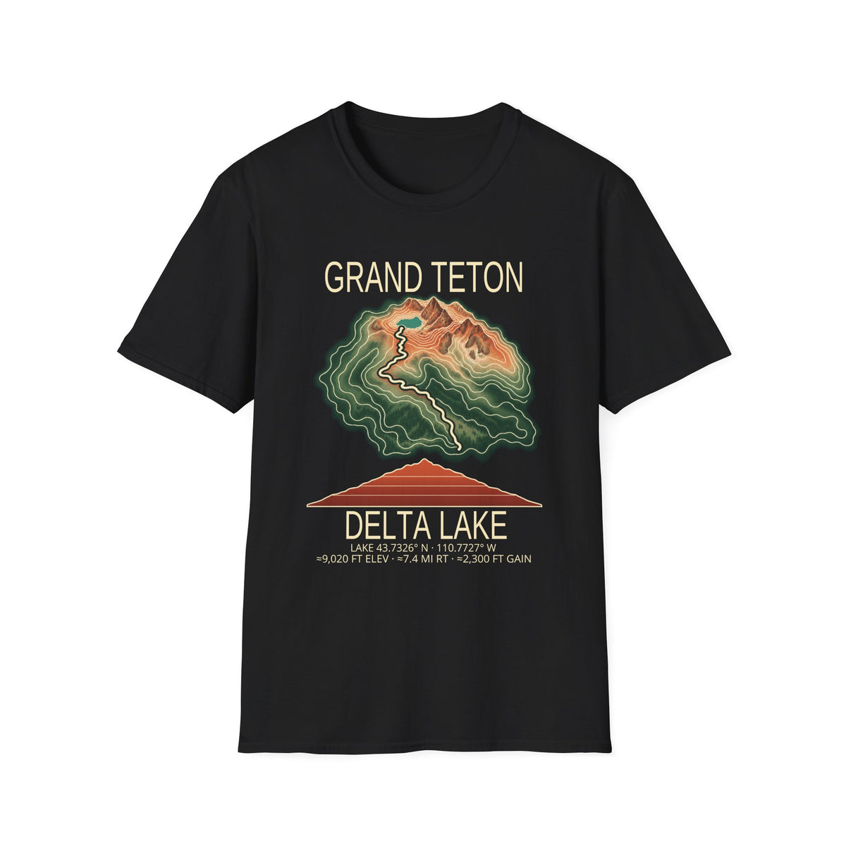 Delta Lake Hiking T-Shirt | Grand Teton