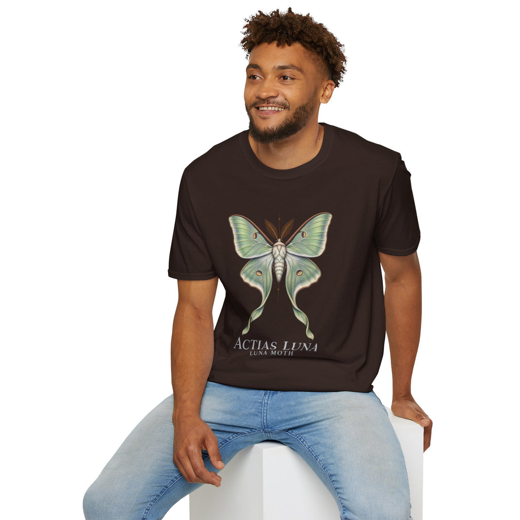 Luna Moth Natural History T-Shirt | Actias luna