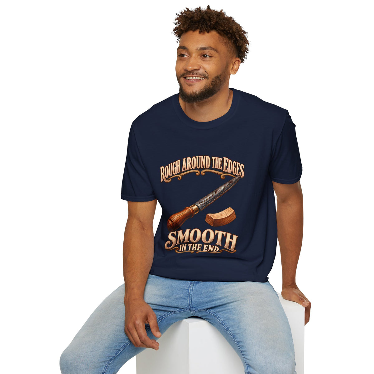 Rough Around the Edges Cabinet Rasp Woodworking T-Shirt