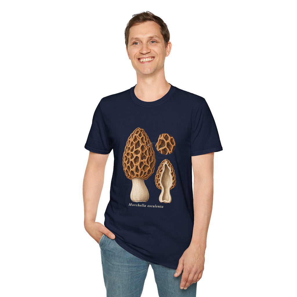 Common Morel Mushroom Study T-Shirt