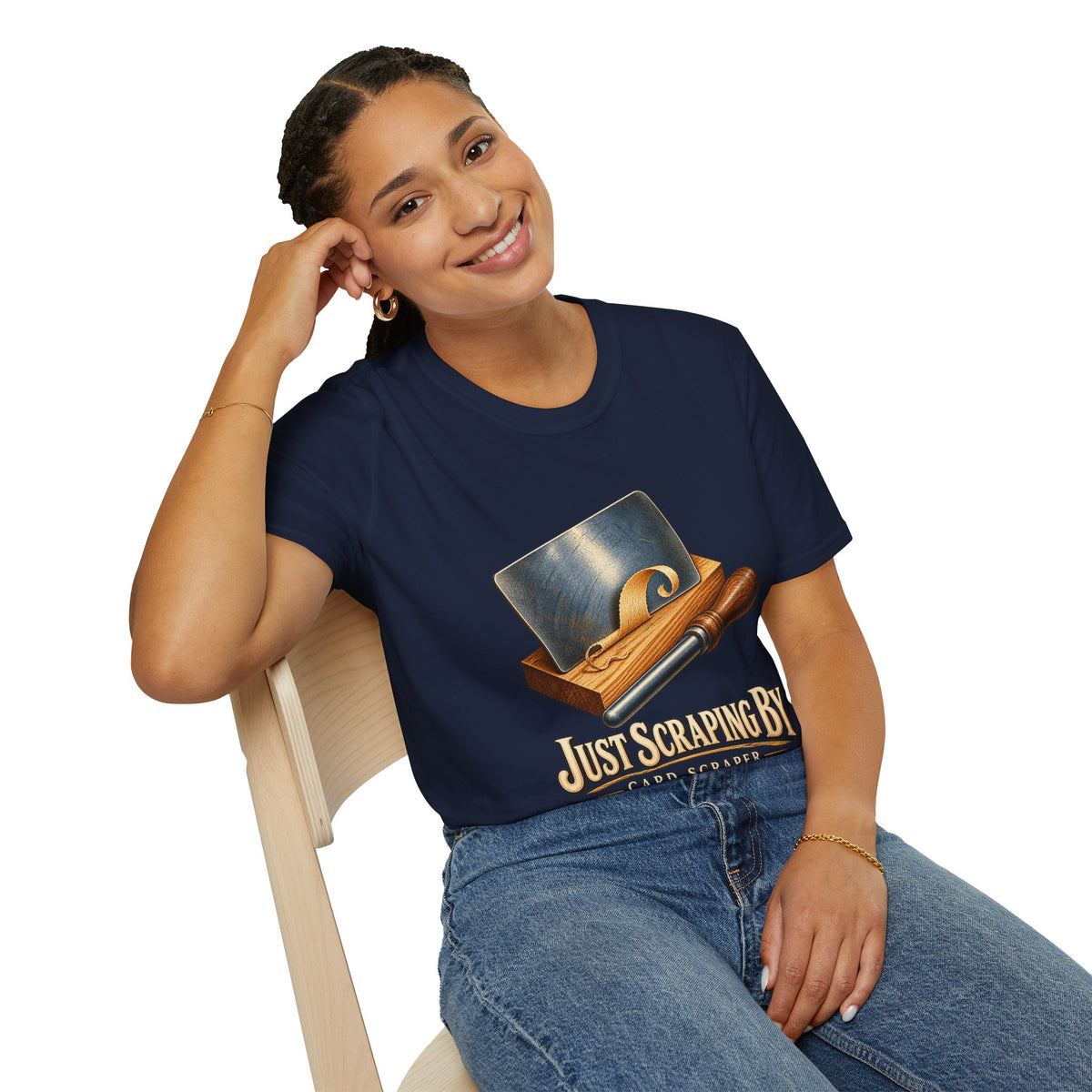 Just Scraping By Card Scraper Woodworking T-Shirt