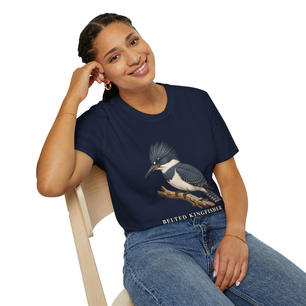 Belted Kingfisher Birdwatching T-Shirt