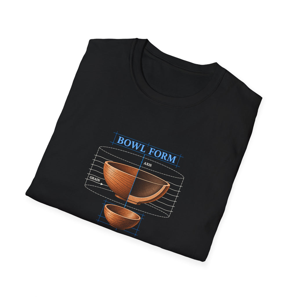 Bowl Form Roundabout Thinking Woodturning T-Shirt