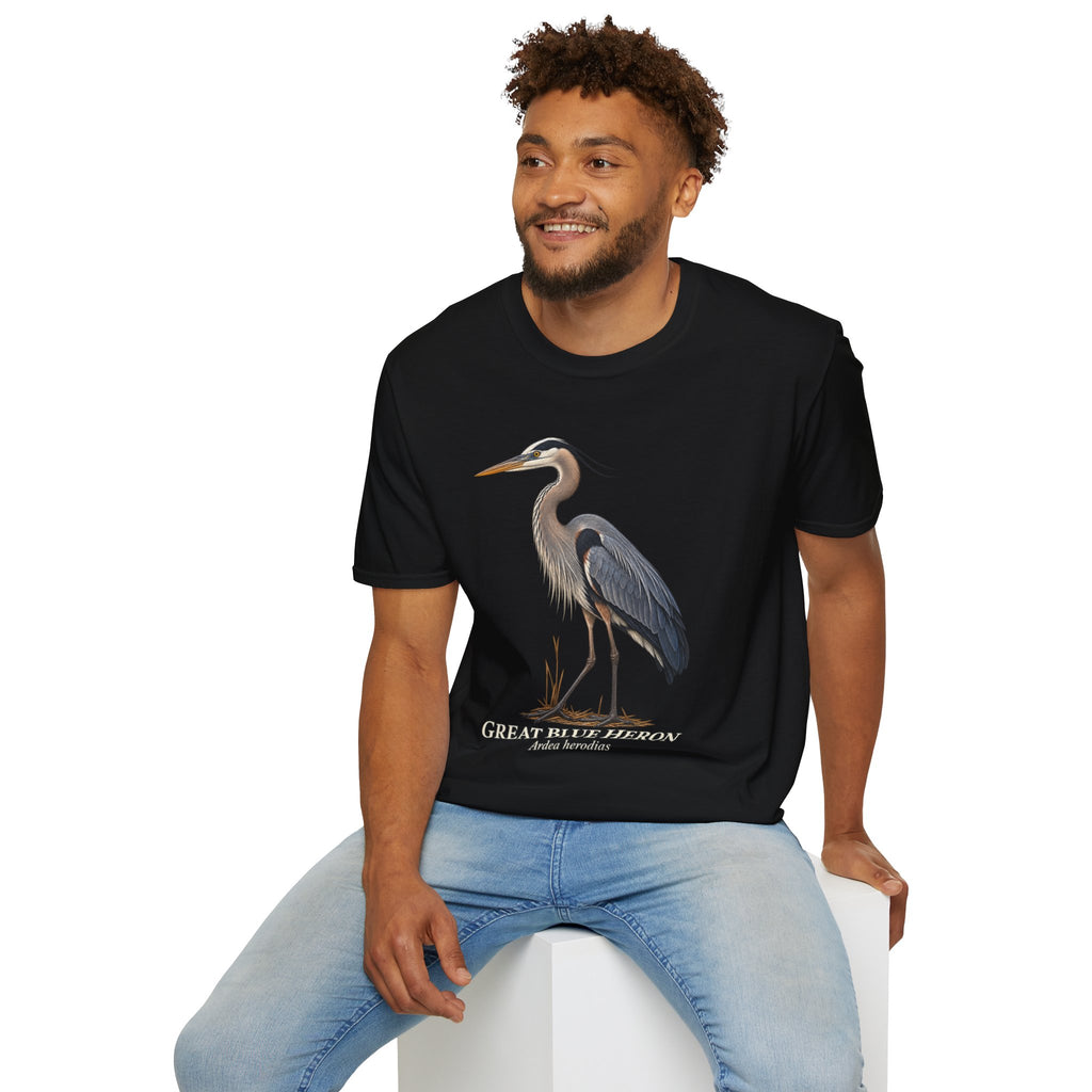 Great Blue Heron Birdwatching T-Shirt