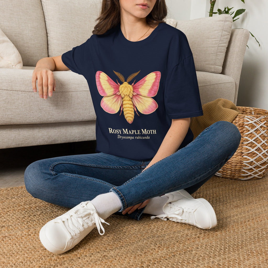 Rosy Maple Moth Natural History T-Shirt