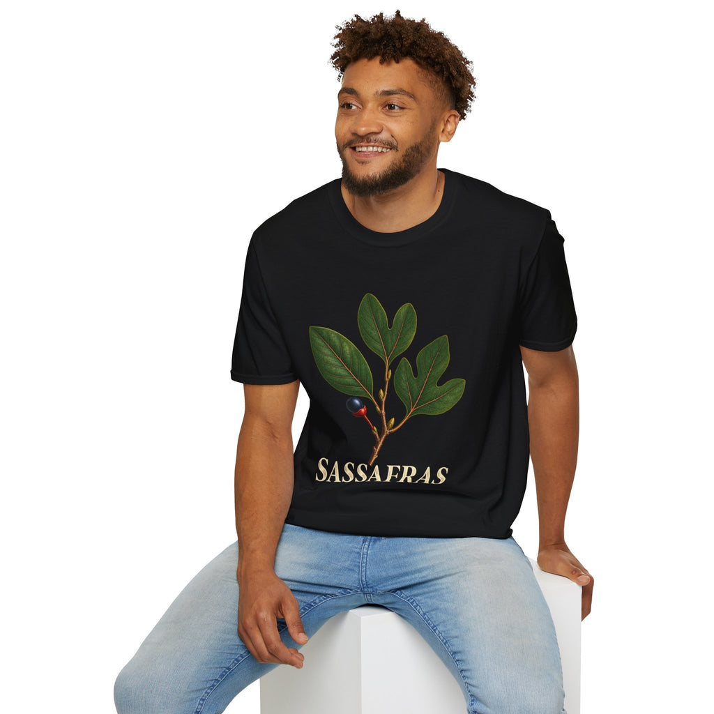 Sassafras Botanical Leaf Study T-Shirt