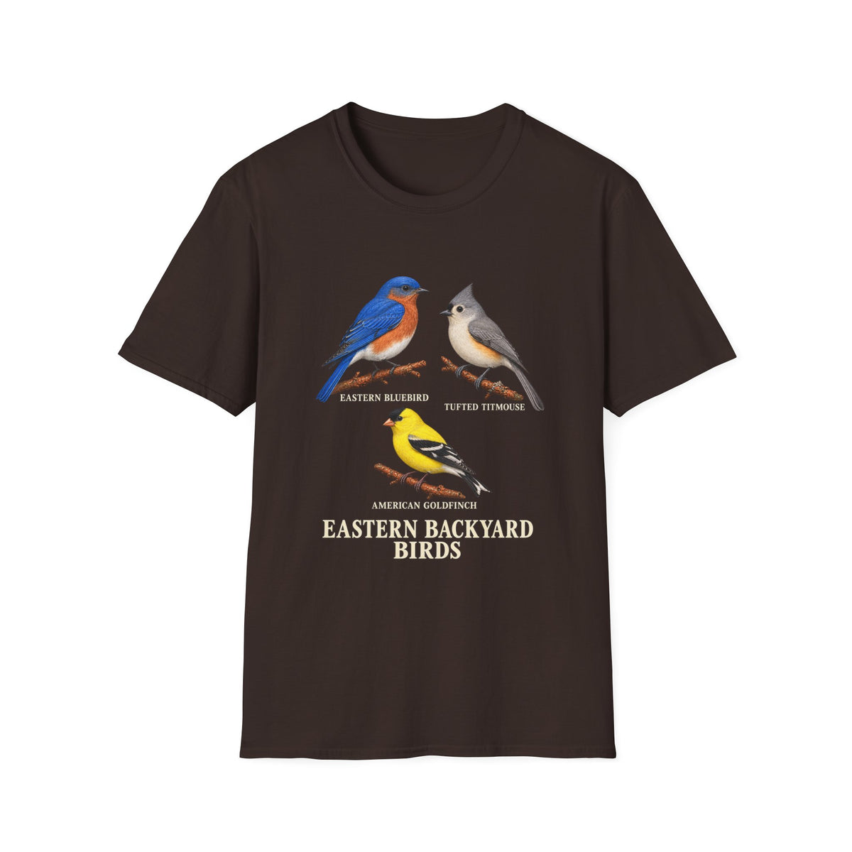 Eastern Backyard Birds Natural History T-Shirt