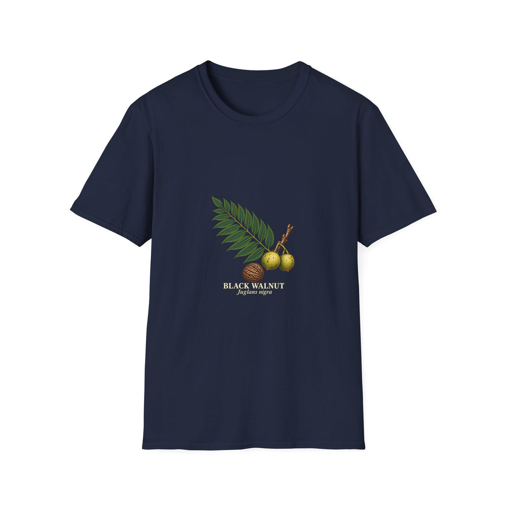 Black Walnut Botanical Study T-Shirt