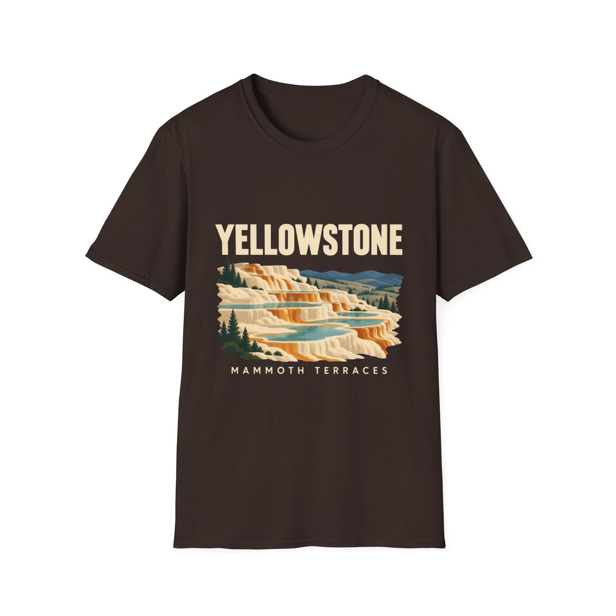 Yellowstone Mammoth Terraces Graphic T-Shirt