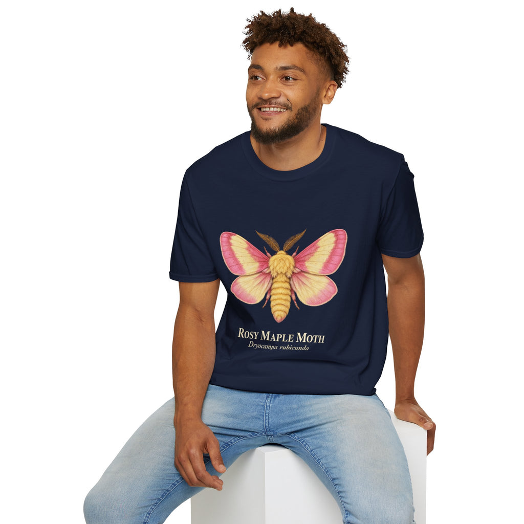Rosy Maple Moth Natural History T-Shirt