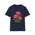 Garden Cosmos Botanical T-Shirt — Pink Field Study
