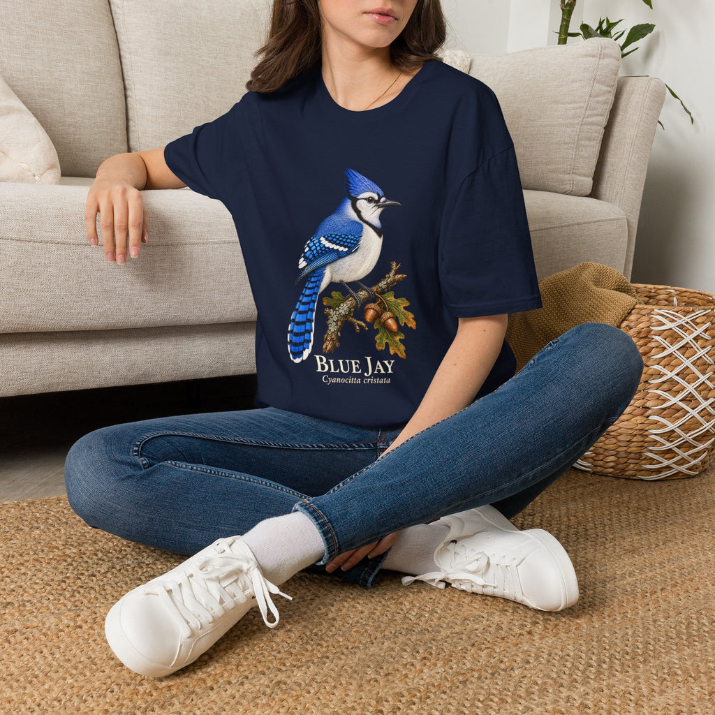 Blue Jay Birdwatching T-Shirt — Oak Perch