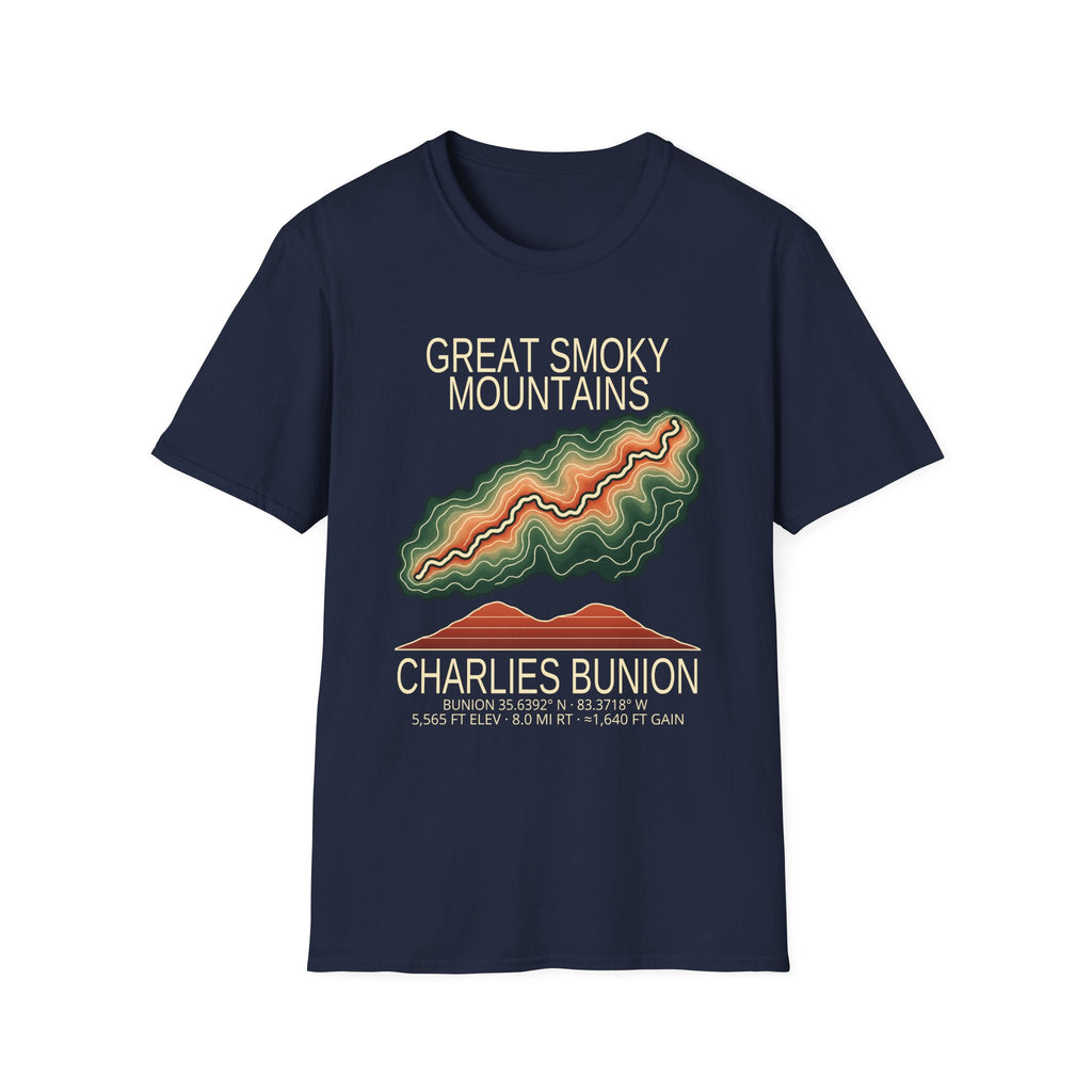 Charlies Bunion Hiking T-Shirt | Great Smoky Mountains