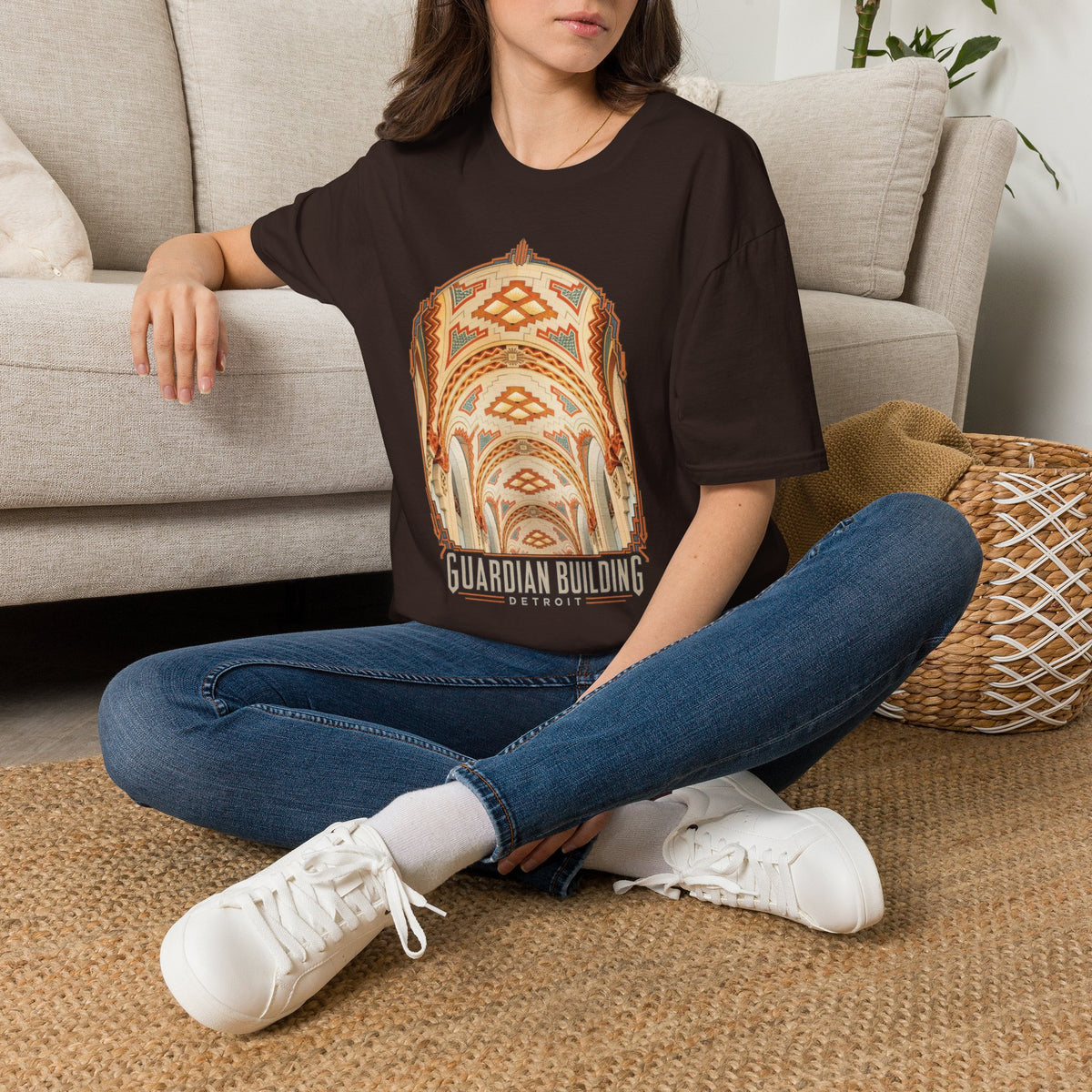Guardian Building Detroit Architectural T-Shirt