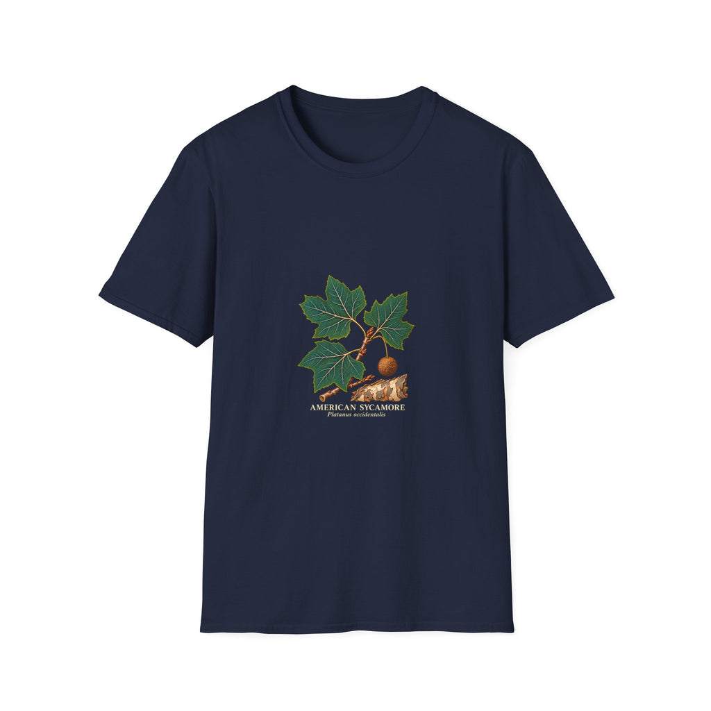 American Sycamore Botanical Study T-Shirt