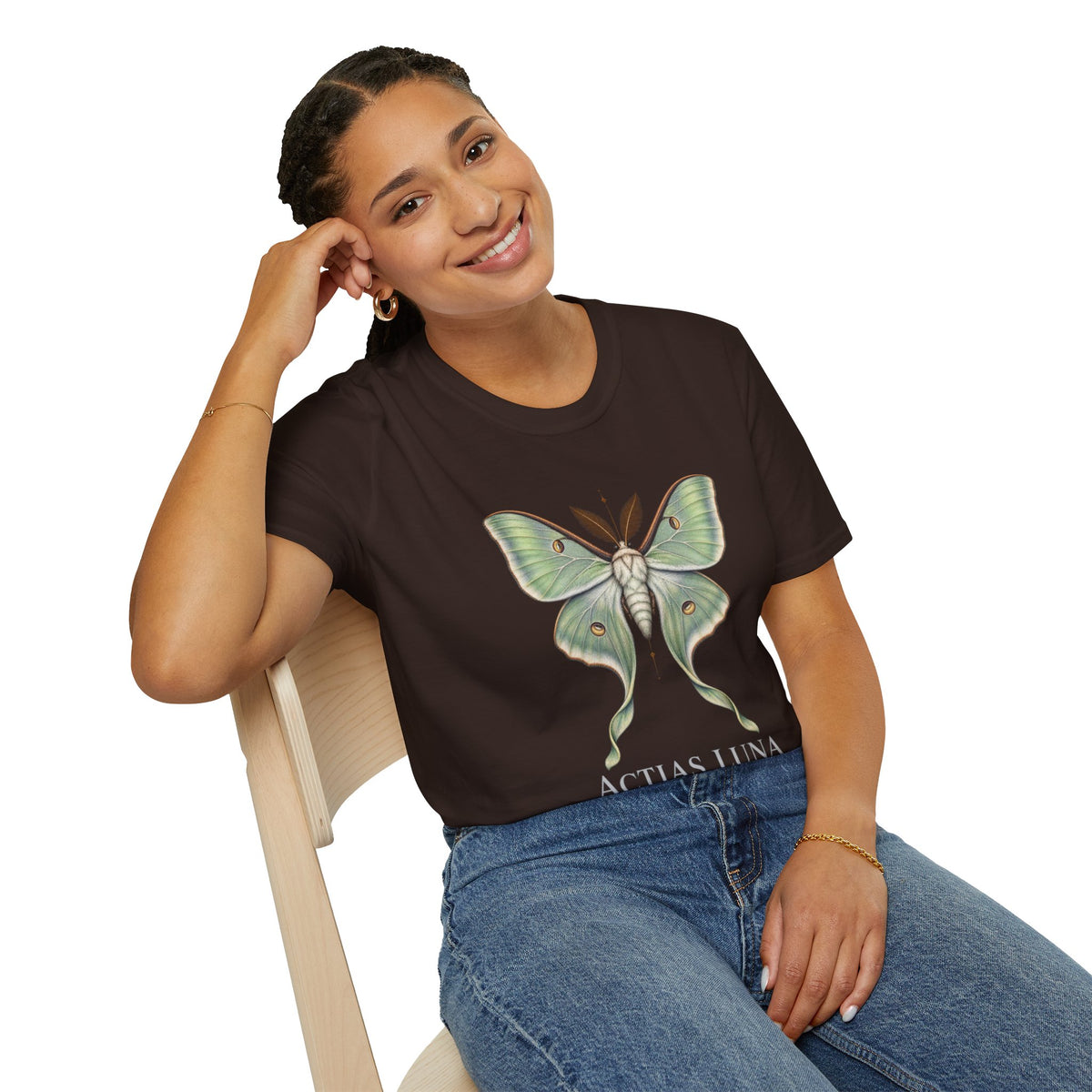 Luna Moth Natural History T-Shirt | Actias luna