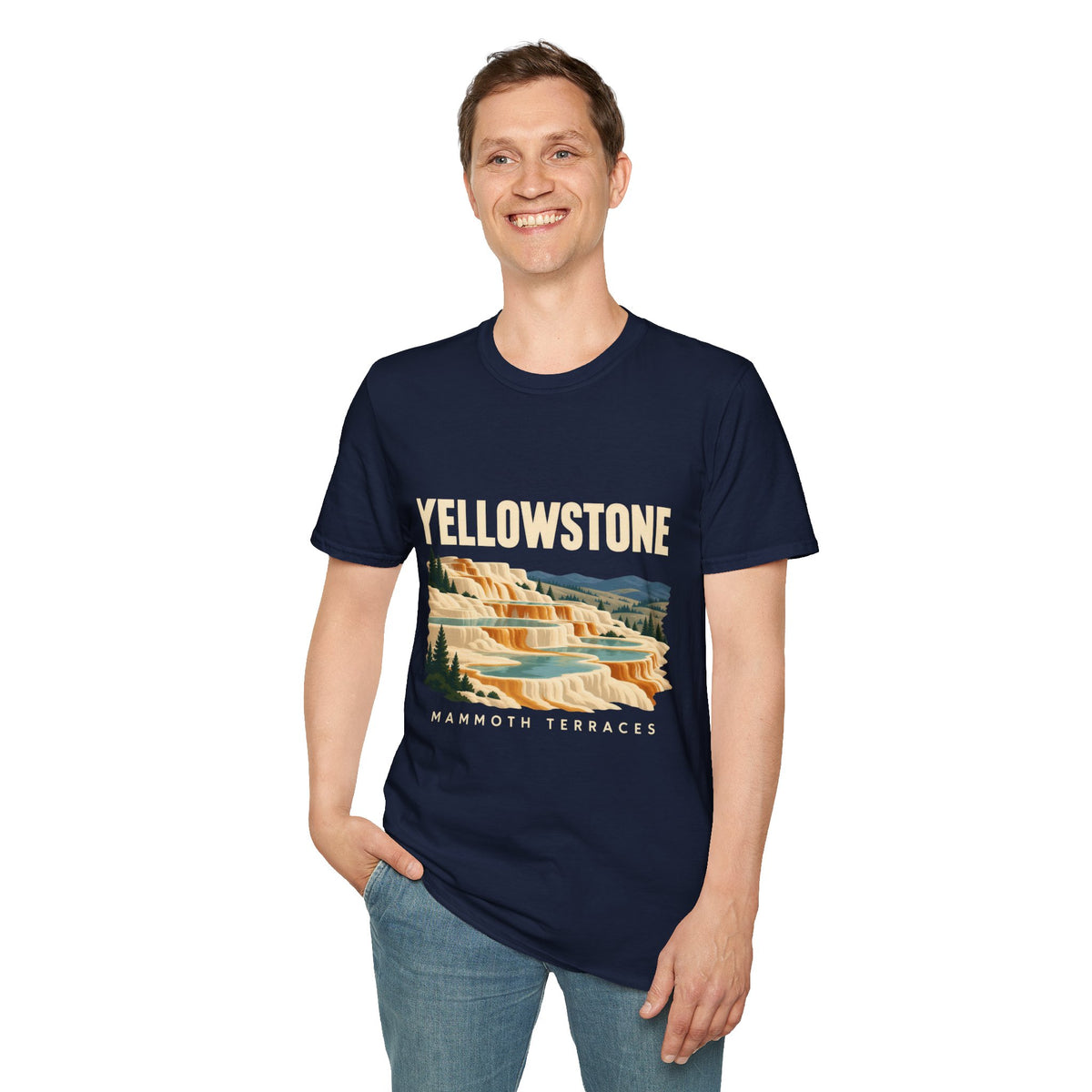 Yellowstone Mammoth Terraces Graphic T-Shirt