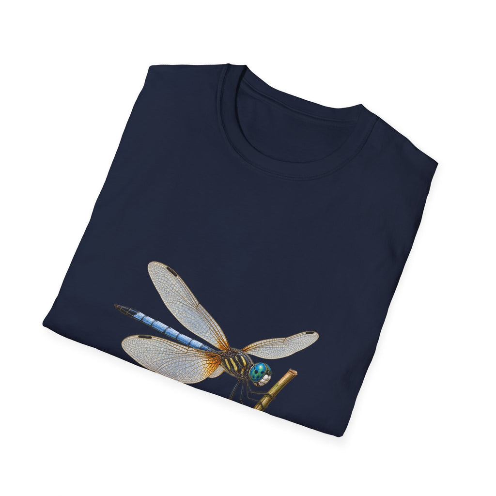 Blue Dasher Dragonfly Entomology T-Shirt