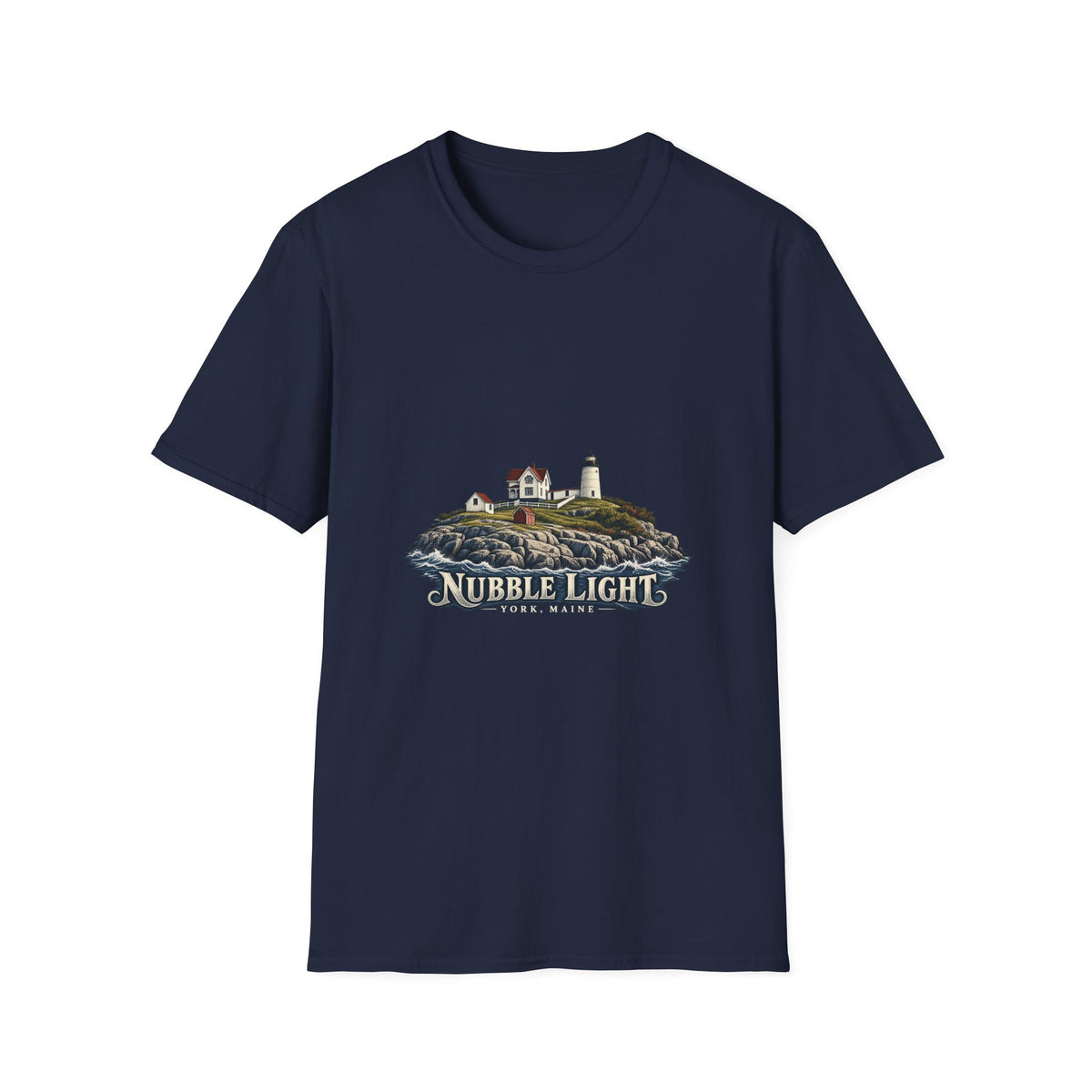 Nubble Lighthouse T-Shirt — Rocky Shore