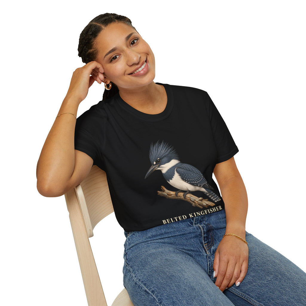 Belted Kingfisher Birdwatching T-Shirt