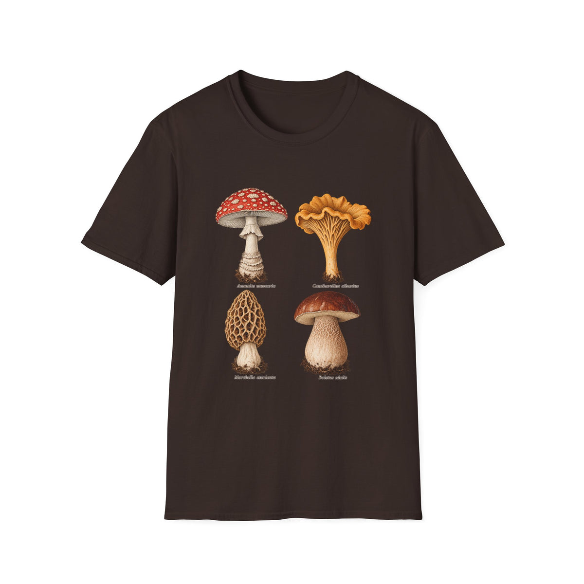 Mixed Fungi Field Plate Mushroom T-Shirt