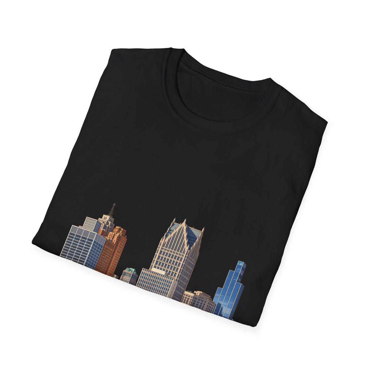 Detroit Skyline Architectural Graphic T-Shirt
