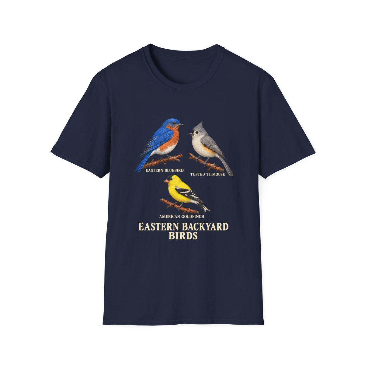 Eastern Backyard Birds Natural History T-Shirt