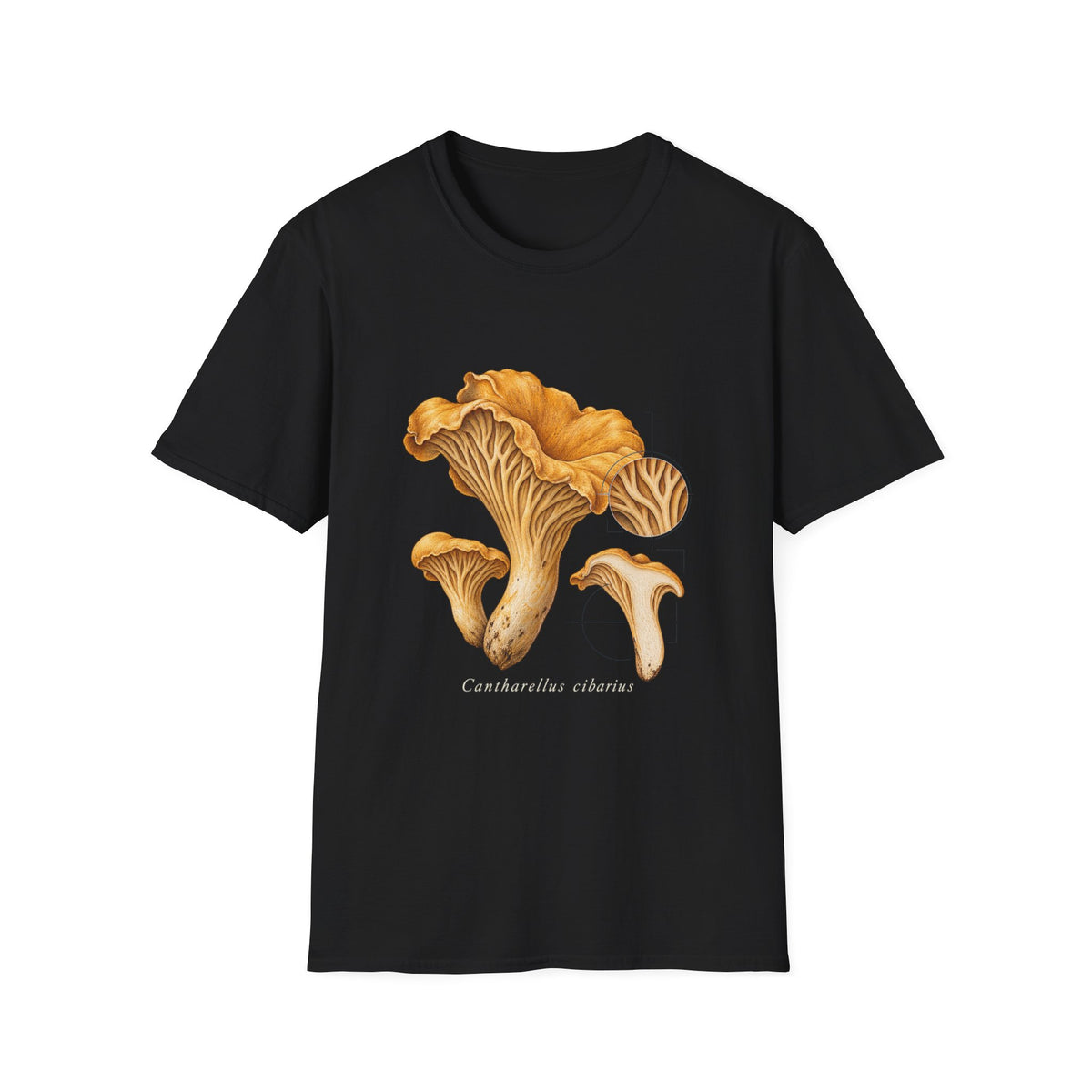 Golden Chanterelle Mushroom Study T-Shirt