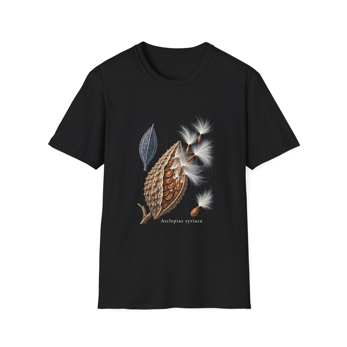 Common Milkweed Seedpod Botanical T-Shirt