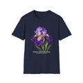 Purple Bearded Iris Botanical T-Shirt