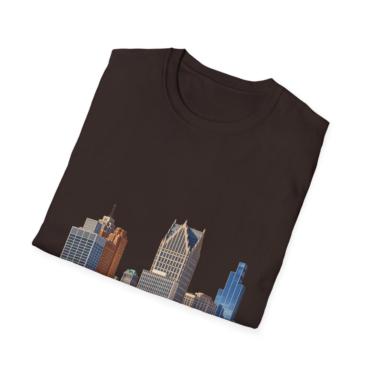 Detroit Skyline Architectural Graphic T-Shirt
