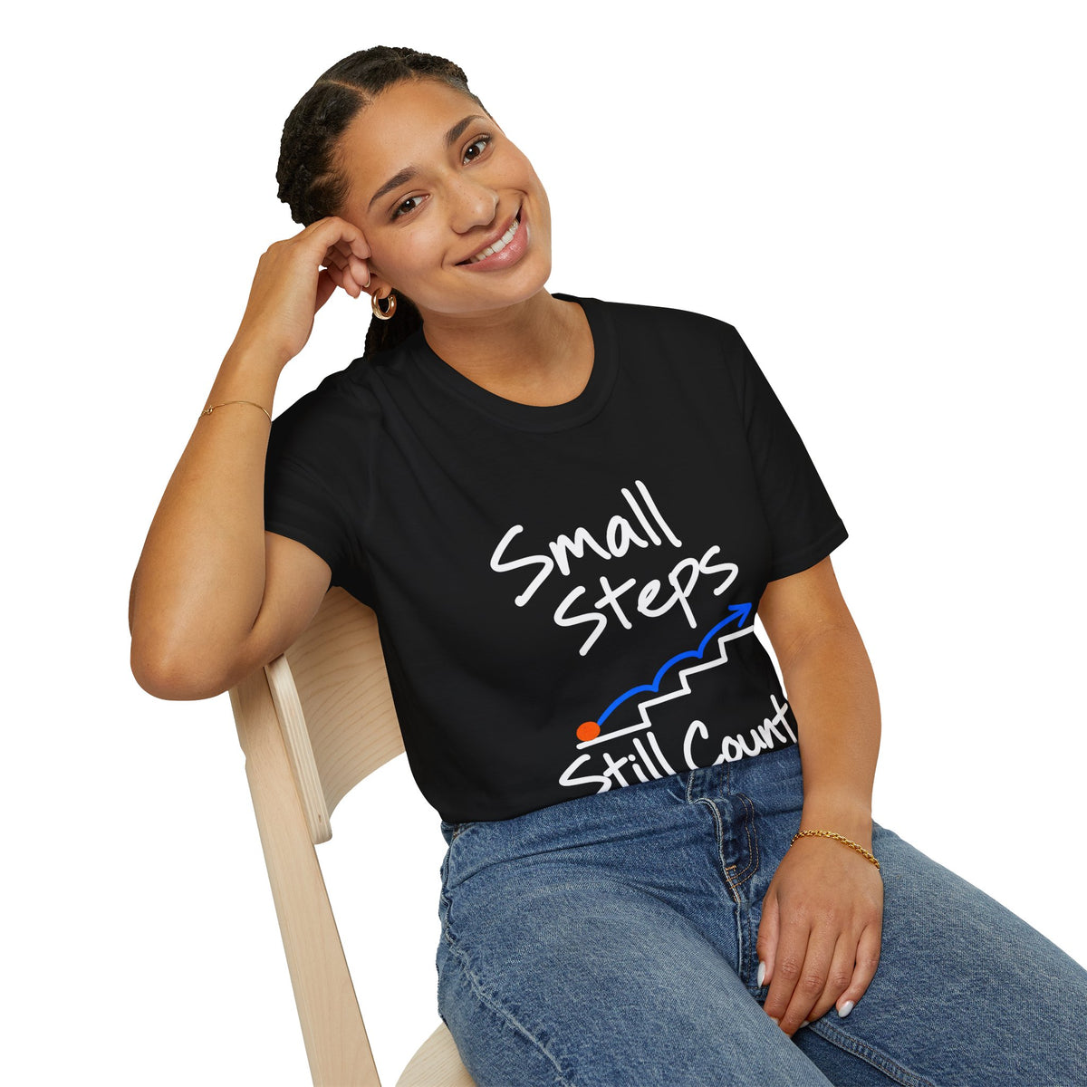 Small Steps Still Count Motivational T-Shirt