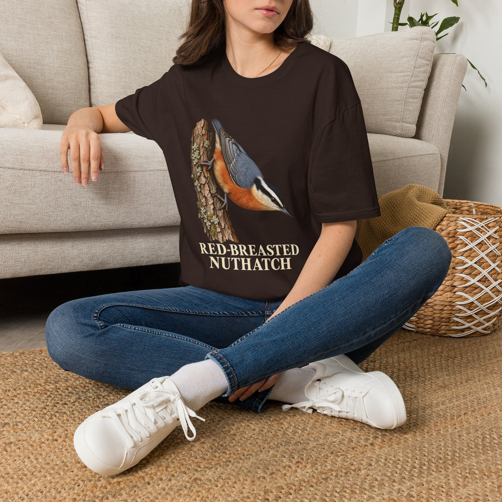 Red-Breasted Nuthatch Birdwatching T-Shirt
