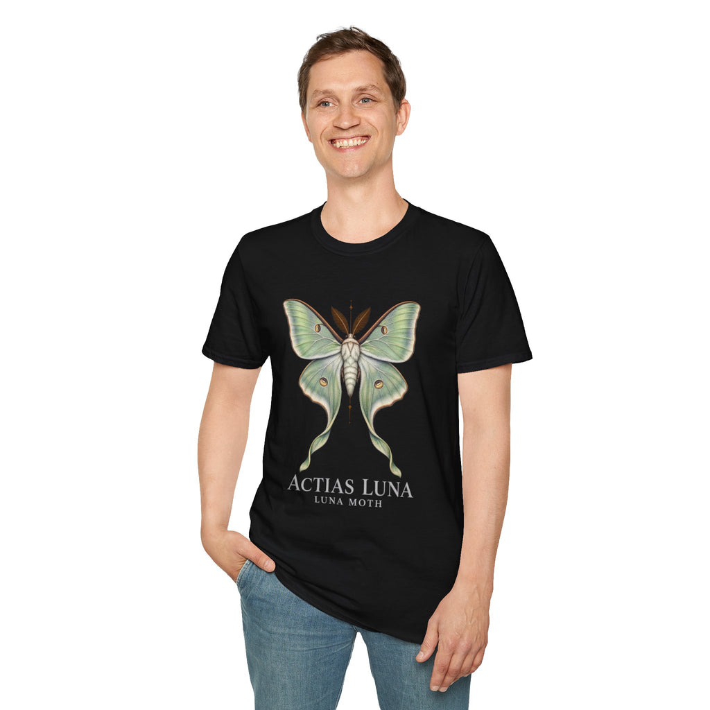Luna Moth Natural History T-Shirt | Actias luna