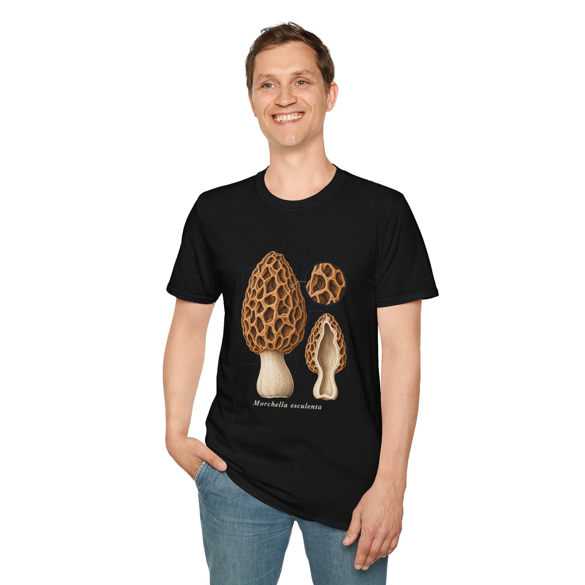 Common Morel Mushroom Study T-Shirt